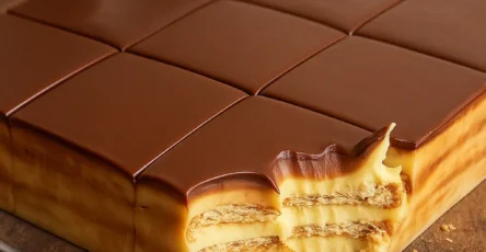 Kremasti kolac s petit keksom i kavom