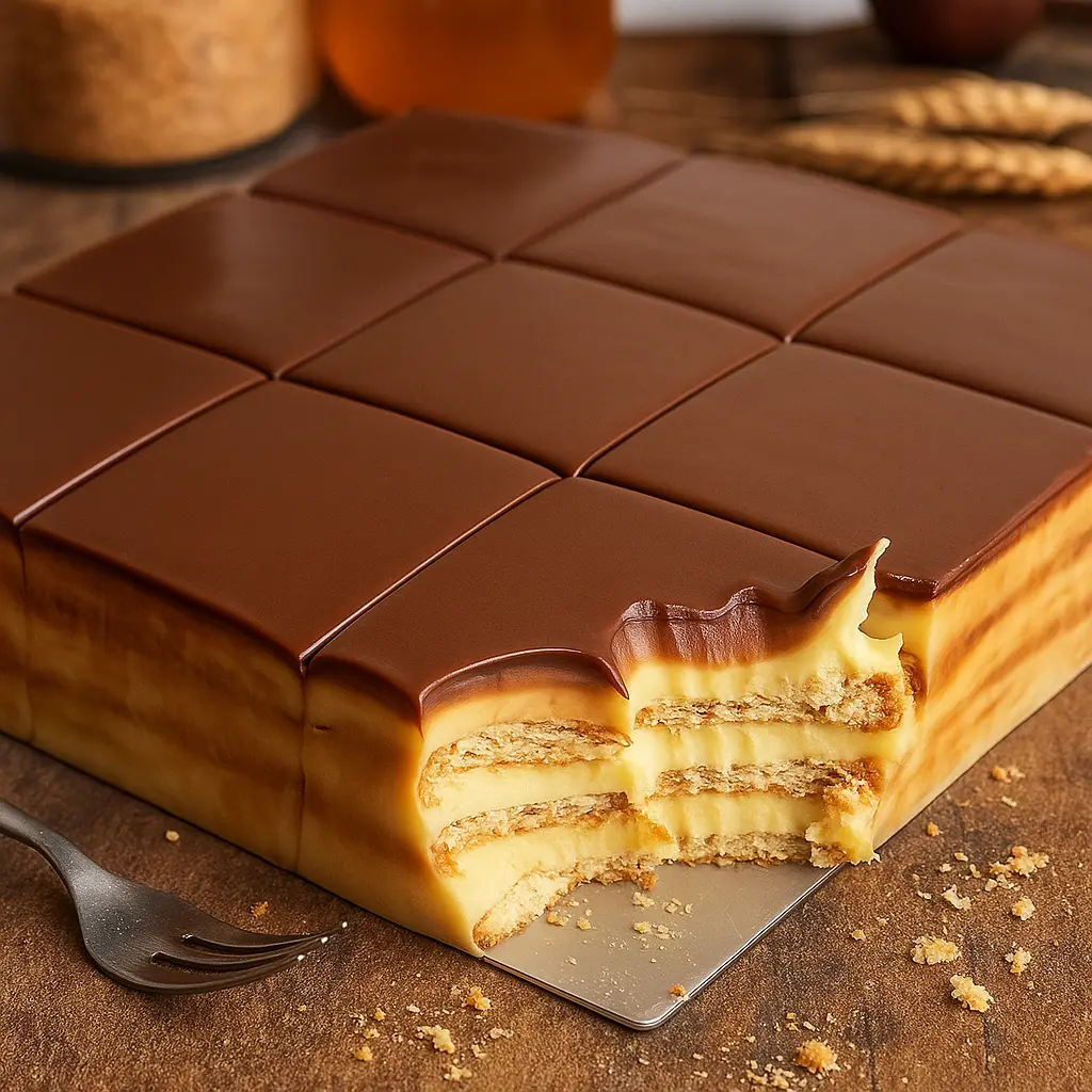 Kremasti kolac s petit keksom i kavom