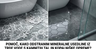Mineral deposits from hard water