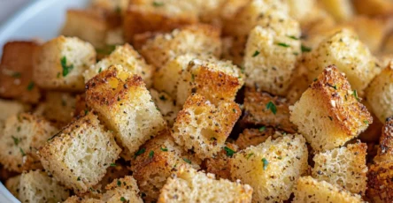 Croutons uit airfryer