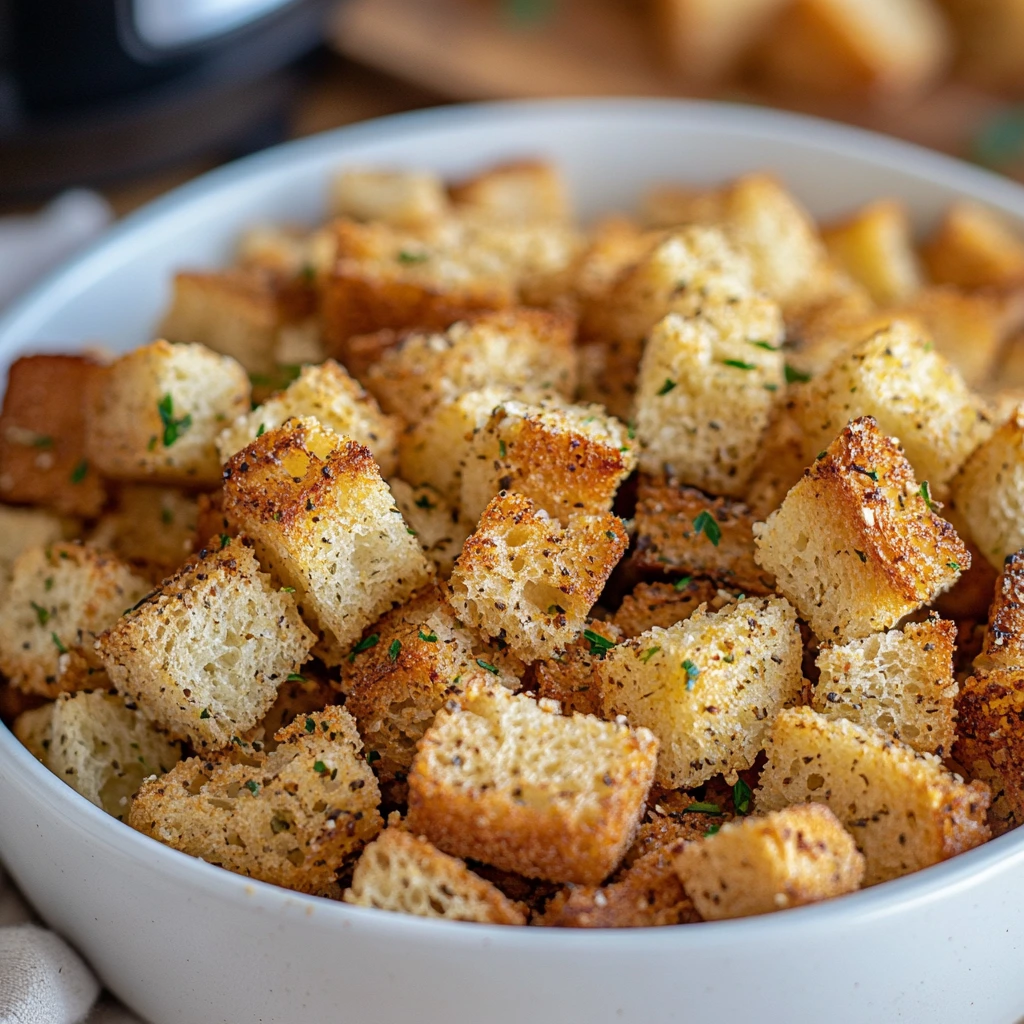 Croutons uit airfryer