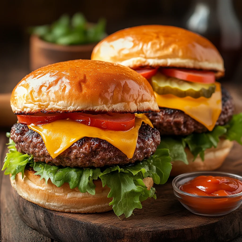 Hamburger uit airfryer